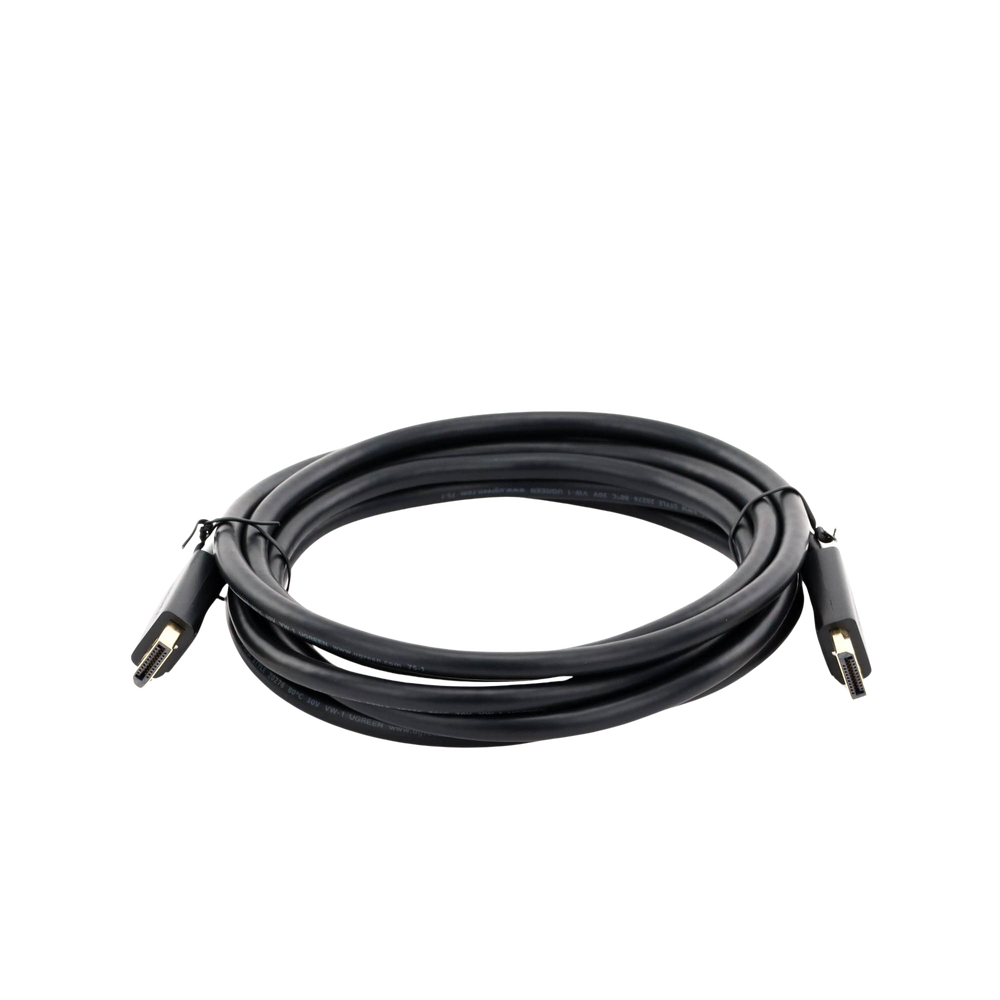 Cable DisplayPort 1.2 Macho a Macho | Longitud 3 Metros (9.84 Pies) | Versión DP1.2 | Soporta 4K@60Hz; 2K@144Hz | Soporta 3D | Color Profundo de 8 y 10 Bits | Blindaje Interno Múltiple | Cobre Estañado 28AWG | Botón de Liberación