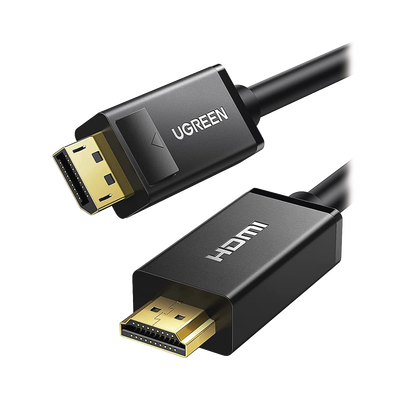 Cable DP Macho a HDMI Macho / Longitud 1.50 m / Soporta 4K@30Hz / Soporta 3D / Cobre Estañado 28AWG / Blindaje interno múltiple / Transmisión Unidireccional / Botón de Liberación / Chip de Última Generación