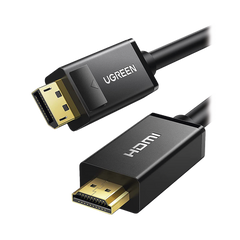 Cable DP Macho a HDMI Macho / Longitud 1.50 m / Soporta 4K@30Hz / Soporta 3D / Cobre Estañado 28AWG / Blindaje interno múltiple / Transmisión Unidireccional / Botón de Liberación / Chip de Última Generación