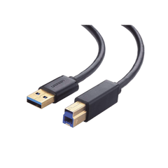 Cable USB-A 3.0 macho a USB-B macho / Ideal para Impresora, Escáner, Pianos, Barras de sonido, etc. / Plug & Play / Compatibilidad Universal / 2 metros