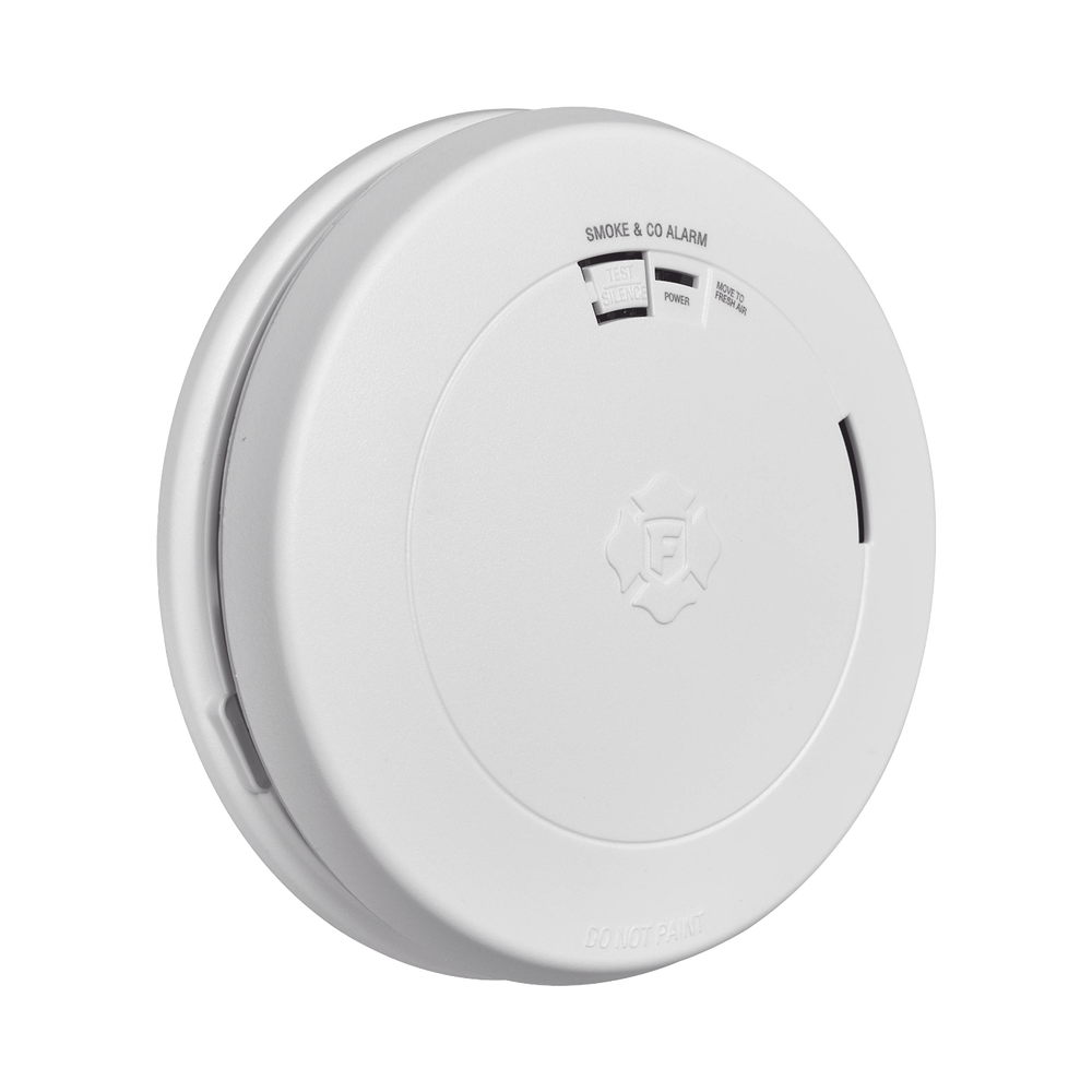 Detector Combo de Humo/CO, Autónomo, Batería Sellada de Litio de 10 años, No Requiere Panel, Diseño Ultra Delgado, No Requiere Cableado
