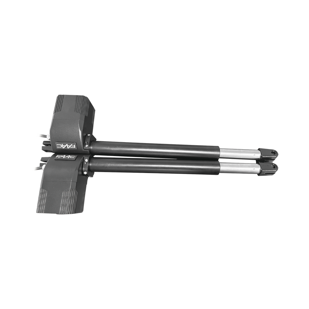 Kit de Operadores Abatibles FAAC 412 Para Puertas de 3 Metros y hasta 300 KG / Operadores no Reversibles y Con llave de Desbloqueo Manual