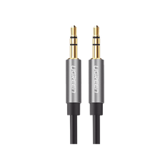 Cable Auxiliar 5 Metros / Conector 3.5mm a 3.5mm / Macho a Macho / Cubierta de TPE / Carcasa de Aluminio / Color Negro
