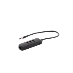HUB USB-A 3.0 4 en 1 | 4 Puertos USB-A 3.0 (5Gbps) | Cable de 25 cm | Indicador Led | Ideal para Transferencia de Datos | Entrada USB-C para alimentar equipos de mayor consumo como discos duros | Color Negro.