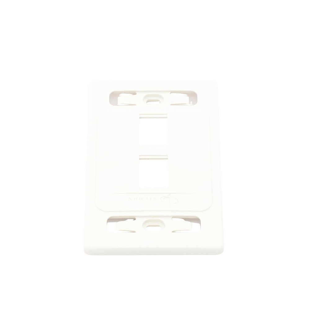 Placa de Pared Modular 10G MAX de 2 Salidas, Color Blanco