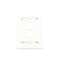 Placa de Pared Modular 10G MAX de 2 Salidas, Color Blanco