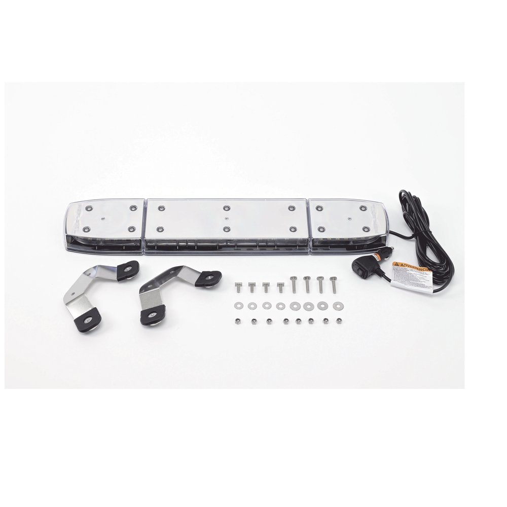 Mini Barra de 24 Pulgadas, 144 Led, Con Montaje Magnético y  Luces Ultra Brillantes, Dual Color Ámbar/Claro, Ideal para Seguridad Privada