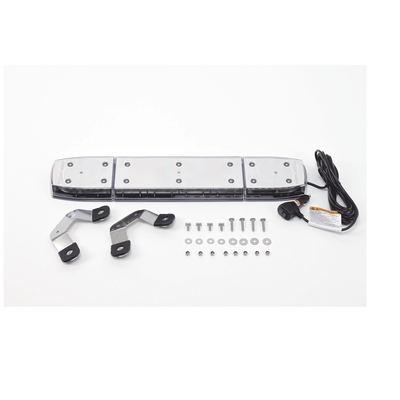 Mini Barra de 24 Pulgadas, 144 Led, Con Montaje Magnético y  Luces Ultra Brillantes, Dual Color Ámbar/Claro, Ideal para Seguridad Privada