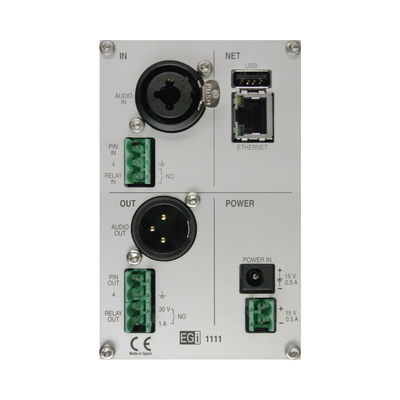 Interfaz Millennium IP para gestión de avisos y música por redes Ethernet por Streaming