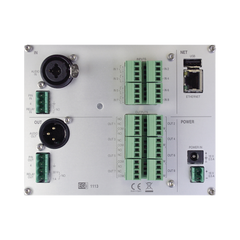 Interfaz Millennium IP para gestión de avisos y música pre-grabados IP con 8 relés IN/OUT