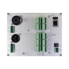 Interfaz Millennium IP para gestión de avisos y música pre-grabados IP con 8 relés IN/OUT