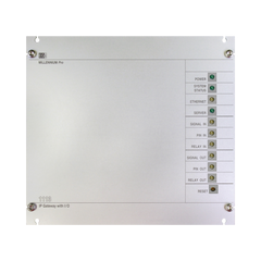 Interfaz Millennium IP para gestión de avisos y música pre-grabados IP con 8 relés IN/OUT