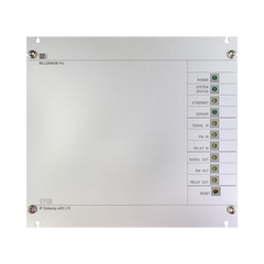 Interfaz Millennium IP para gestión de avisos y música pre-grabados IP con 8 relés IN/OUT