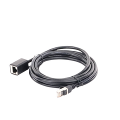 Cable de Extensión Cat6 RJ45 F/UTP / Macho a Hembra / 3m / Método de conexión 568B / Velocidad de transmisión 1000Mbps / Ancho de banda del canal 250MHz /Caja de Cobre / Negro