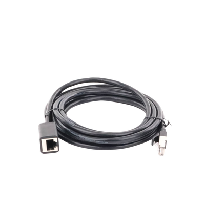 Cable de Extensión Cat6 RJ45 F/UTP / Macho a Hembra / 3m / Método de conexión 568B / Velocidad de transmisión 1000Mbps / Ancho de banda del canal 250MHz /Caja de Cobre / Negro