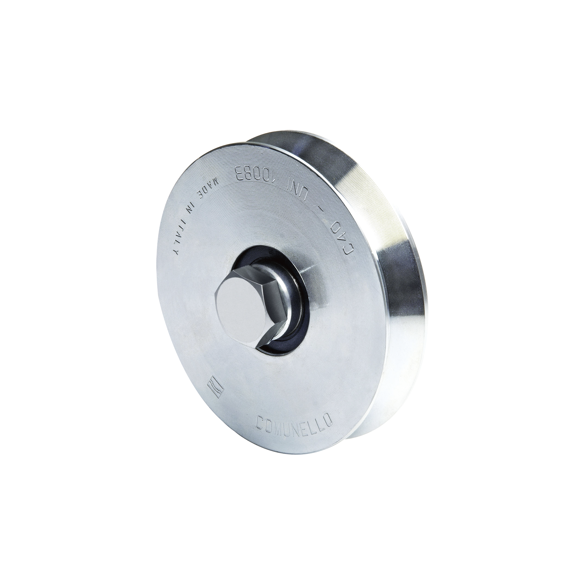 Rueda de 10 cm Para Puertas Corredizas de Hasta 220 Kg / Canal Tipo "V"