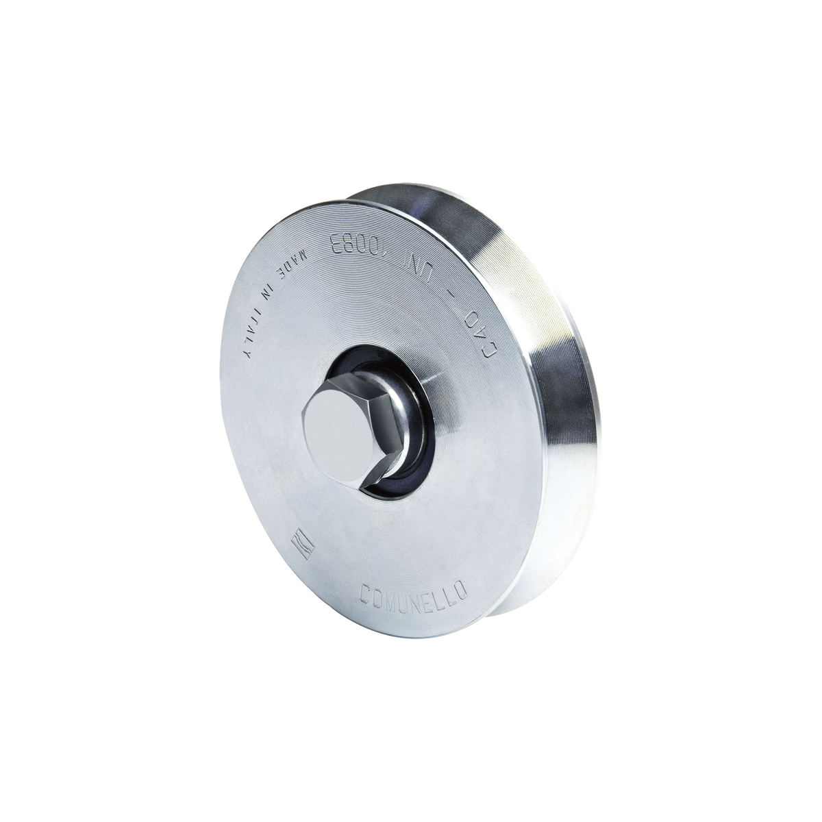 Rueda de 10 cm Para Puertas Corredizas de Hasta 220 Kg / Canal Tipo "V"