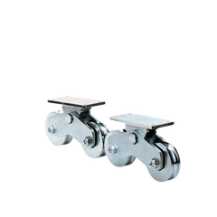 Rueda Doble de 12 cm / Capacidad Para Puertas de hasta 1200 kg / Canal Tipo "U"