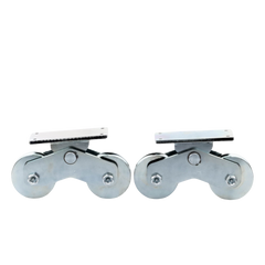Rueda Doble de 12 cm / Capacidad Para Puertas de hasta 1200 kg / Canal Tipo "U"