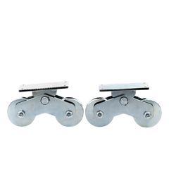 Rueda Doble de 12 cm / Capacidad Para Puertas de hasta 1200 kg / Canal Tipo "U"