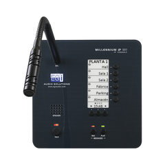 CONSOLA DE AVISOS MULTIZONA IP CON DISPLAY, MICRÓFONO Y GRABADOR DE MENSAJES