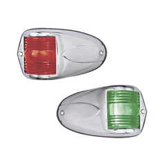 Set de Luces Laterales de Montaje Horizontal con Carcasa de Acero para Embarcaciones a Motor de Menos de 12 Metros