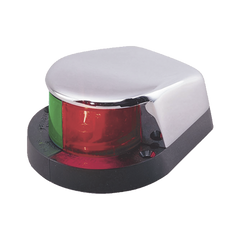 Luz Bi-Color con Carcasa Cromada para Embarcaciones a Motor Menores de 12 Metros