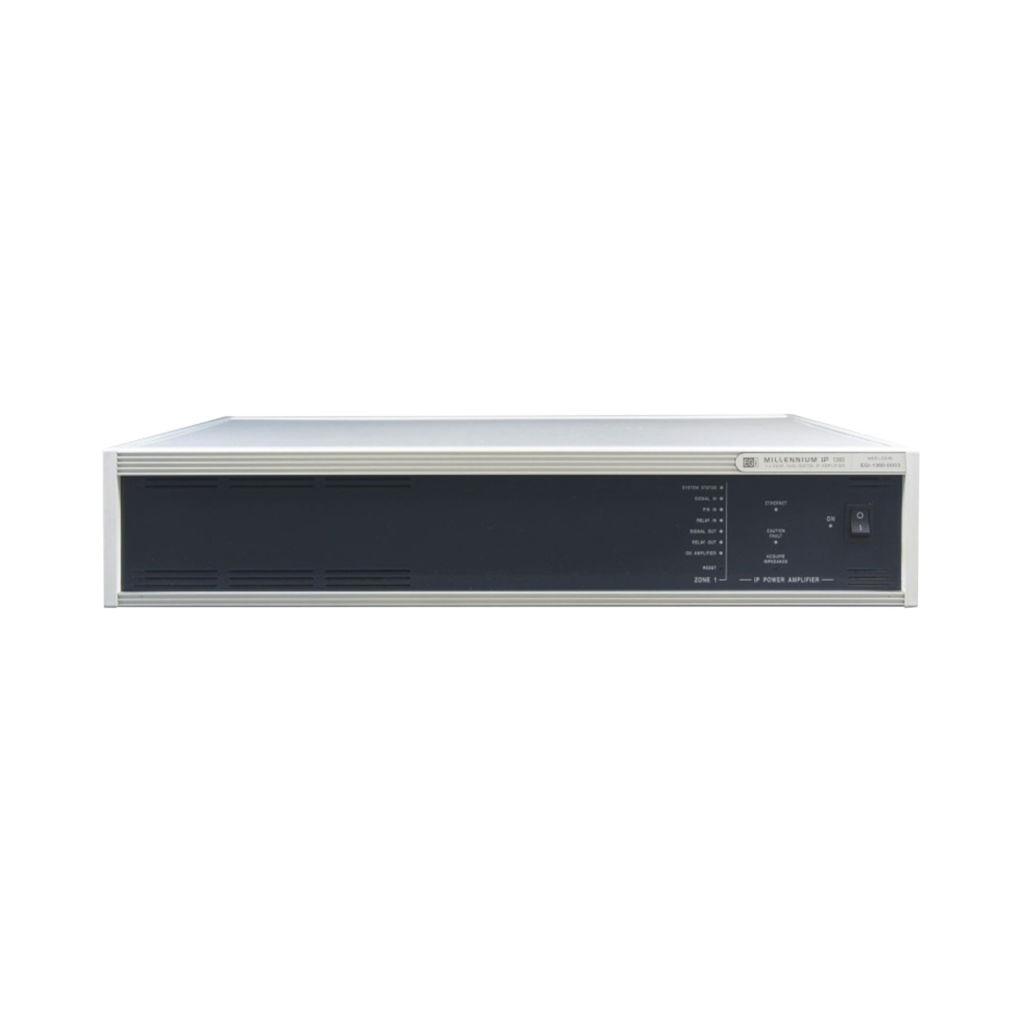 ETAPA DE POTENCIA DIGITAL 1x240W 100V  MILLENNIUM IP CON CONECTIVIDAD IP LAN, SUPERVISON, CALIDAD DE SONIDO HQ PARA 1 ZONA, EN FORMATO RACK 2U