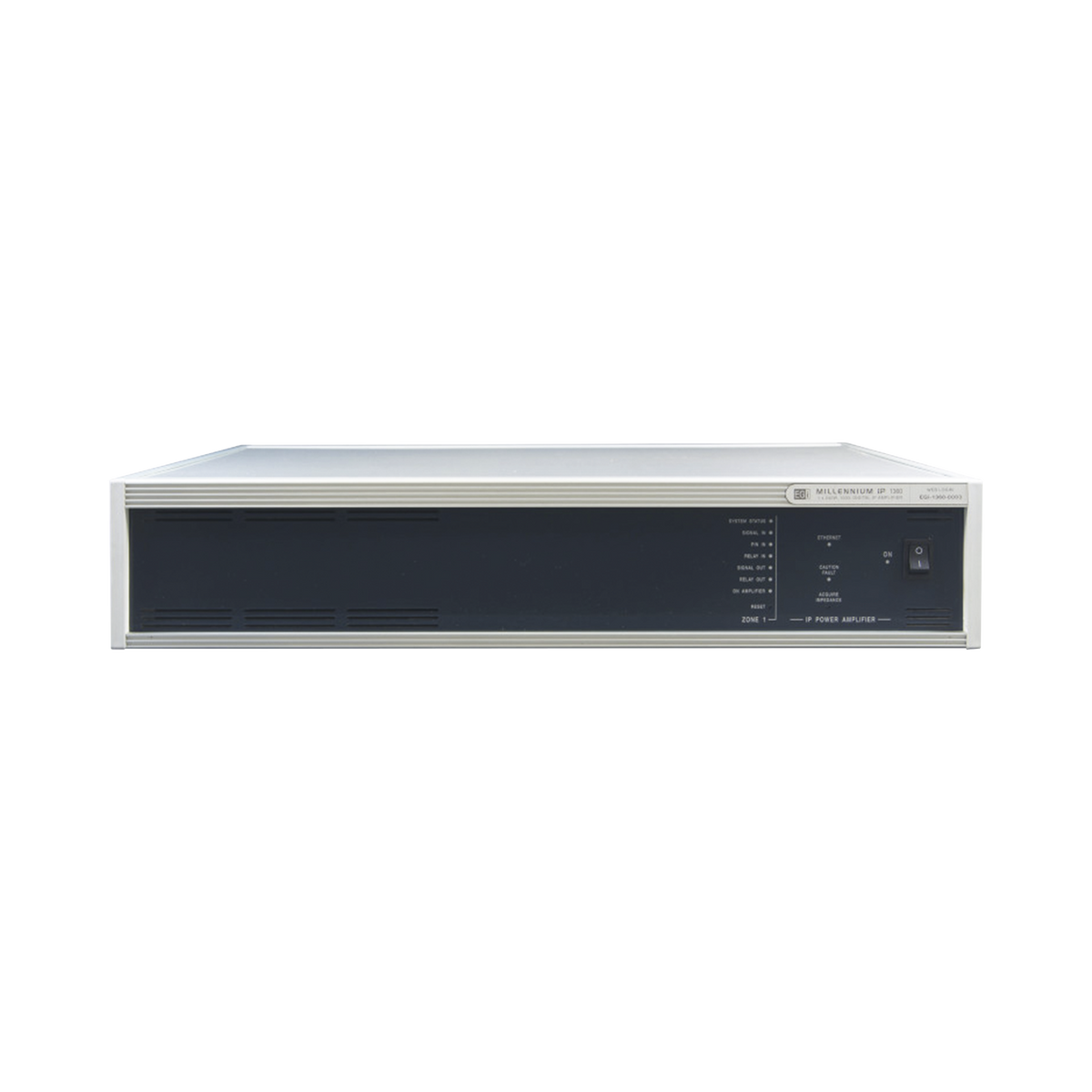 ETAPA DE POTENCIA DIGITAL 1x240W 100V  MILLENNIUM IP CON CONECTIVIDAD IP LAN, SUPERVISON, CALIDAD DE SONIDO HQ PARA 1 ZONA, EN FORMATO RACK 2U