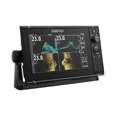 Pantalla Náutica 9 Pulgadas SolarMAX IPS / Procesador iMX 8 / Ecosonda Integrada 1kW CHIRP / GPS Incorporado / Conectividad Inalámbrica / Compatibilidad con Accesorios Simrad / Montaje Flush o Bracket / Incluye Mapa Mundial