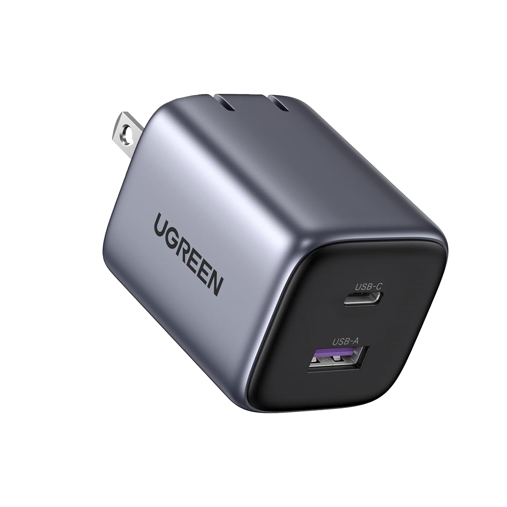Cargador de 35W serie Nexode | 2 Puertos de Carga Rápida | USB-C  y USB-A | Tecnología GaN II | Power Delivery 3.0 | Quick Charge 4.0 | Chip Confiable y Carga Inteligente | Optimiza la Experiencia de Carga | Tecnología Thermal Guard.