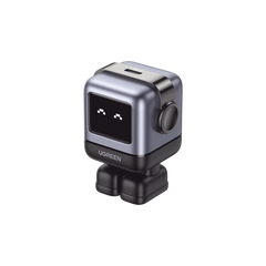 Cargador Mini GaNRobot 30W serie UNO | 1 USB-C de Carga Rápida | Tecnología GaN II | Multiprotocolo PD/QC/SCP/FCA | Carga Inteligente | Pantalla LED | Zapato Magnético Extraíble | Thermal Guard | Color Negro.