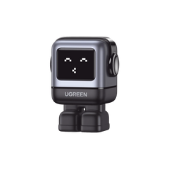 Cargador RobotGaN de 65W Serie UNO | 3 Puertos de Carga Rápida | 2 USB-C | 1 USB-A | PD 3.0 | QC 4.0 | Carga Inteligente | Tecnología GaN II | Zapato Magnético Extraíble | Carcasa Ignífuga | Pantalla LED