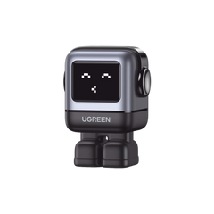 Cargador RobotGaN de 65W Serie UNO | 3 Puertos de Carga Rápida | 2 USB-C | 1 USB-A | PD 3.0 | QC 4.0 | Carga Inteligente | Tecnología GaN II | Zapato Magnético Extraíble | Carcasa Ignifuga | Pantalla LED