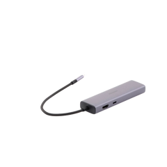 HUB USB-C (Docking Revodok) 6 en 1 | 3 Puertos USB-A 3.0 (5 Gbps) | USB-C PD 100W | HDMI 4K@30Hz | Entrada 1 RJ45 (Gigabit Ethernet) | Chip de Última Generación | Potente Disipación de Calor |  Caja de Aluminio.