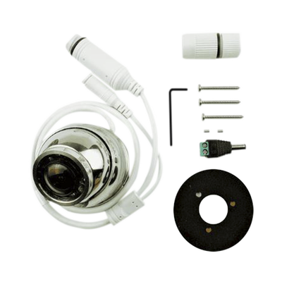 Cámara Marina IP CAM-1 / Resolución 1920x1080 / Lente Gran Angular 1.8 mm / IR LEDs 10 mts / Carcasa Acero Inoxidable 316 / POE o 12V / Compatible con Simrad NSSevo3™/3S™ y NSOevo3™/3S™