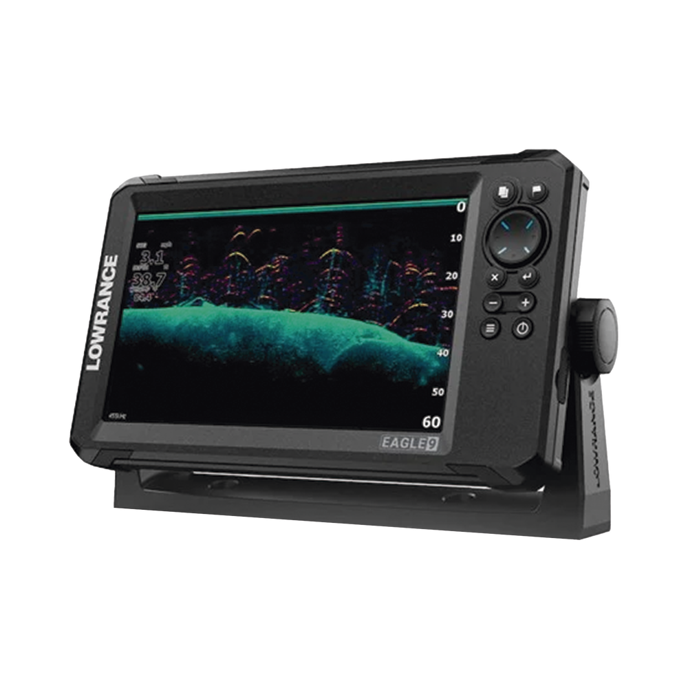 Eagle-9 ecosonda en pantalla horizontal IPS de 9 pulgadas, incluye transductor skimmer 50/200 kHz