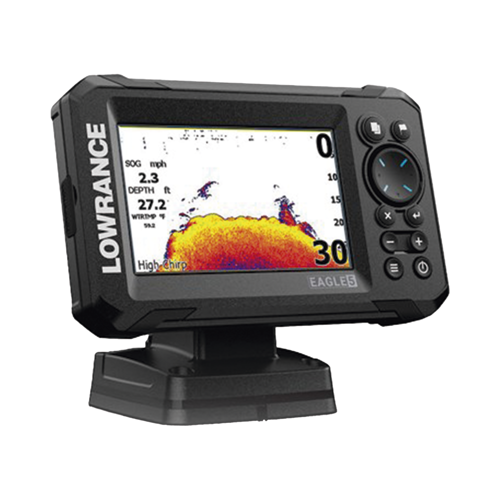 Eagle-5 ecosonda en pantalla horizontal IPS de 5 pulgadas, incluye transductor skimmer 50/200 kHz