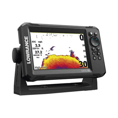 Eagle-7 ecosonda en pantalla horizontal IPS de 7 pulgadas, incluye transductor skimmer 50/200 kHz