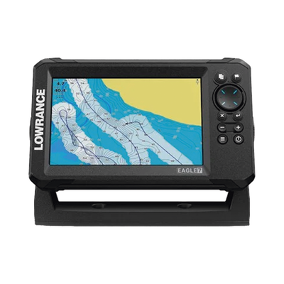 Eagle-7 ecosonda en pantalla horizontal IPS de 7 pulgadas, incluye transductor skimmer 50/200 kHz