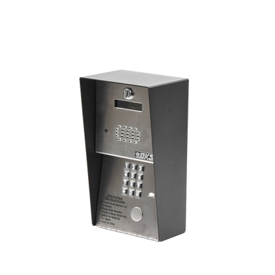 Audioportero Telefónico DKS Para 600 números Telefónicos / Control Para 2 Puertas / Gabinete Para Sobreponer/ Marcación a 16 Digitos / Linea Análoga o Digital