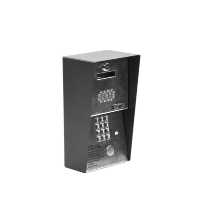 Audioportero Telefónico DKS Para 600 números Telefónicos / Control Para 2 Puertas / Gabinete Para Sobreponer/ Marcación a 16 Digitos / Linea Análoga o Digital