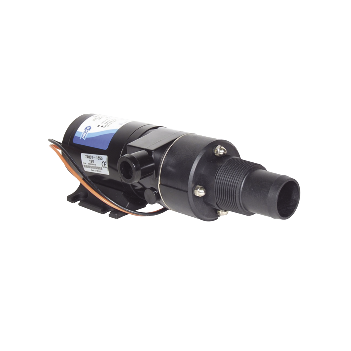 Bomba maceradora de 12 Vcd para manguera de entrada con orificio de 38 mm (1½”), manguera de descarga con orificio de 25 mm (1”)