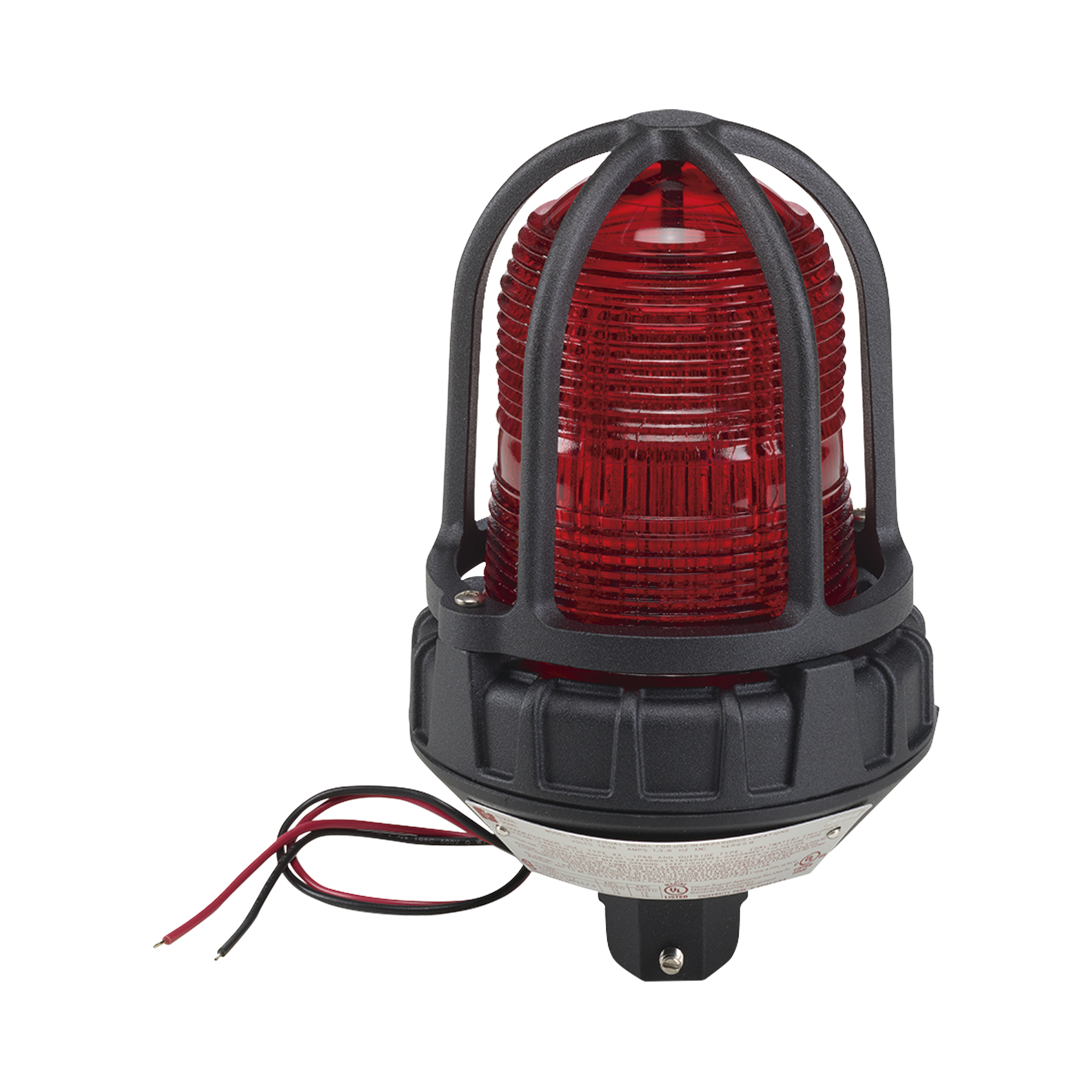 Luz de advertencia LED para ubicaciones peligrosas, montaje tipo tubo, 24 VCD, color Rojo
