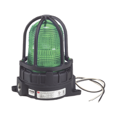 Luz de advertencia LED para ubicaciónes peligrosas, montaje para superficies, 24 VCD, color Verde