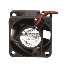 Ventilador Axial, sin Escobillas de 40 X 40 X 20 mm, Rodamiento de Baleros, Cables de 30 cm, 12 Vcc, 100 mA, 8.8 CFM.