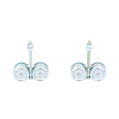 ECO KIT 4C - M / Kit de Carretillas de Cuatro Ruedas / Carga Soportada de 150 lbs / Incluye Dos Carretillas Para Puertas Colgantes
