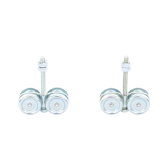 ECO KIT 4C - M / Kit de Carretillas de Cuatro Ruedas / Carga Soportada de 150 lbs / Incluye Dos Carretillas Para Puertas Colgantes