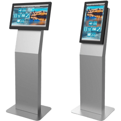 Montaje tipo Kiosko Para Pantallas Indoor Peerless-AV / Orientación Paisaje o Retrato / Base Plana Rectangular / Puertas Traseras con Seguridad / Gestión Interna de Cables / Compatible con Pantallas 15"-22"-32" / VESA 200x200