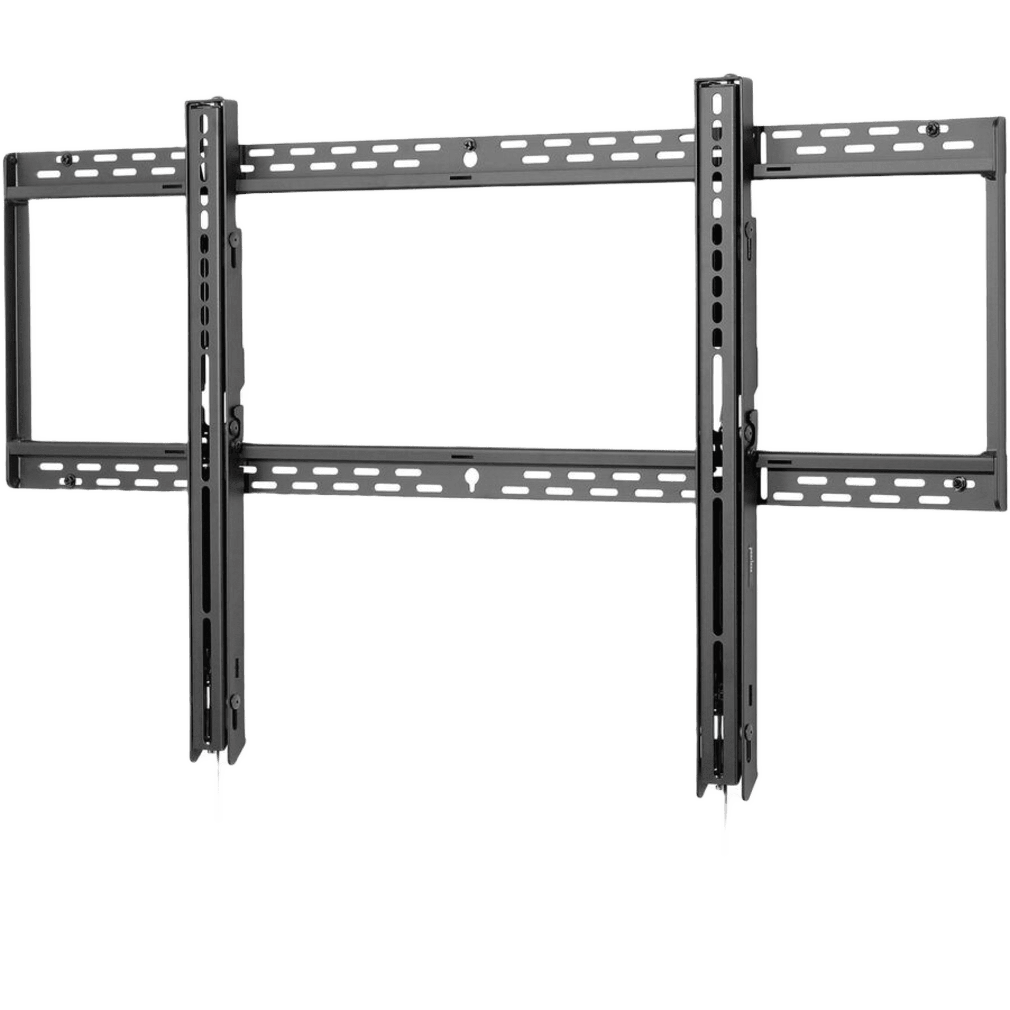 Montaje Universal Pantallas Planas 60"-98" / Capacidad 350 lb (158 kg) / Perfil Ultra Delgado 1.73" / Auto-Bloqueo sin Herramientas / Placa Abierta para Cableado / VESA hasta 1100 x 600